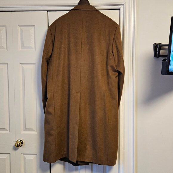 Cashmere/Wool Camel-coloured Men's dress overcoat. Prontomoda. - Picture 7 of 11